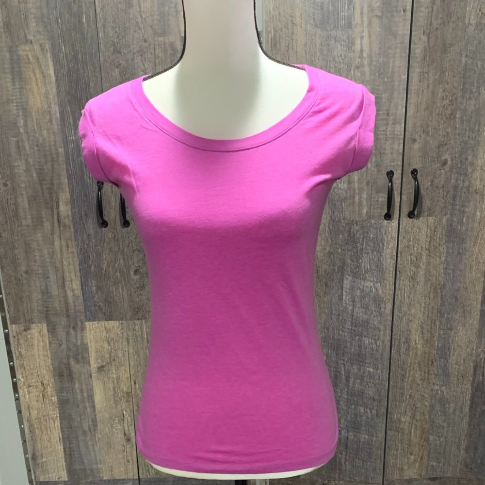 Delia's Cap Sleeve Muscle Tee  Shirt - Pink - Size Medium
